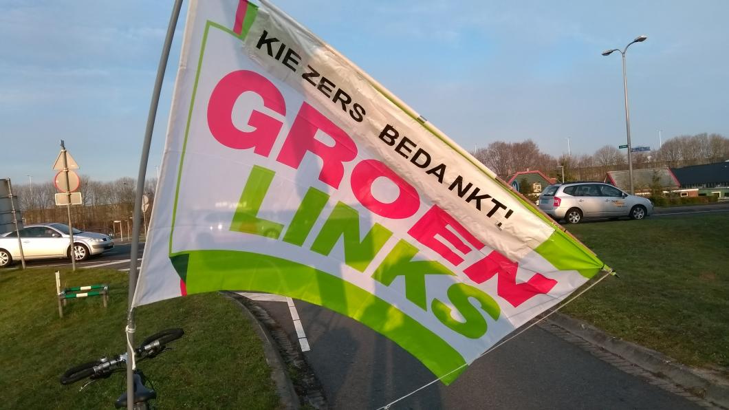 Foto vlag kiezers bedankt GLB 2018 Foto vlag kiezers bedankt GLB 2018